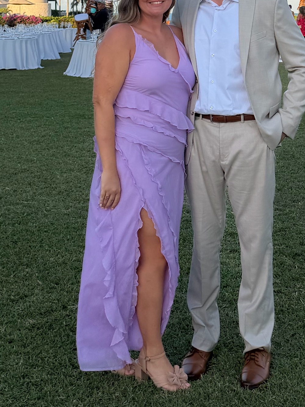 Abercrombie & Fitch Lavender Maxi Dress - Picture 4 of 4